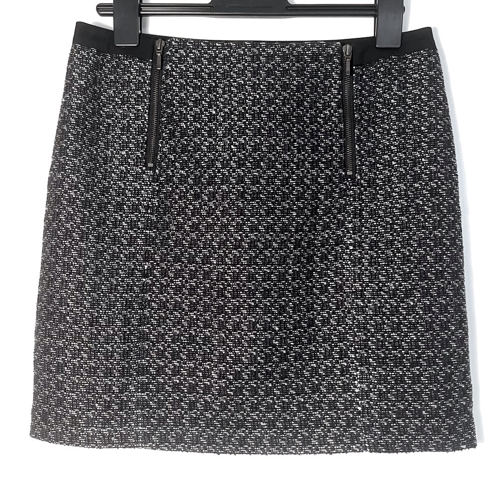 Susina Knit Black Silver Skirt 10